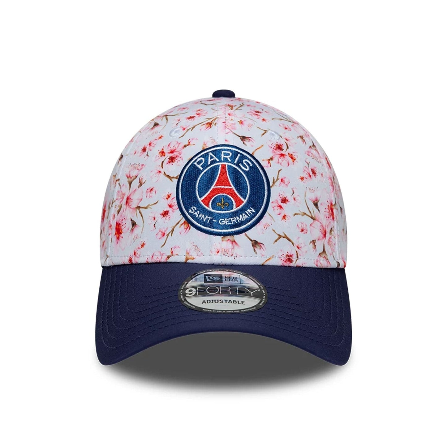 Pictured is this Paris Saint Germain Cherry Blossom 9FORTY Adjustable cap in navy. 2