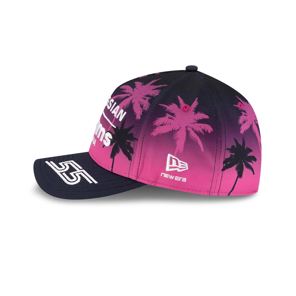 Pictured is this Carlos Sainz Miami Atlassian Williams F1 Team 9FORTY M-Crown A-Frame cap in navy. 5