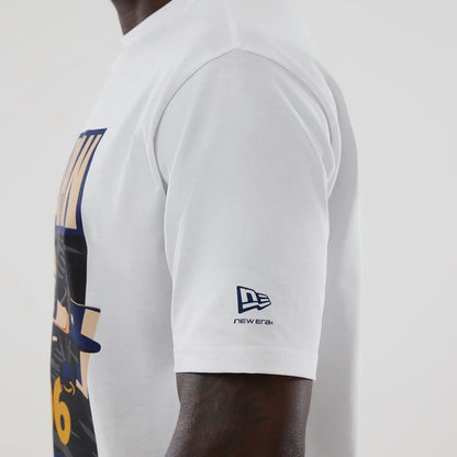 The model is wearing this Atlassian Williams F1 Team Japan 1996 World Champions Oversized T-Shirt in white. 4
