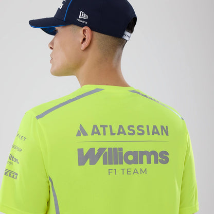 The model is wearing this Atlassian Williams F1 Team Set Up T-Shirt in yellow. 7