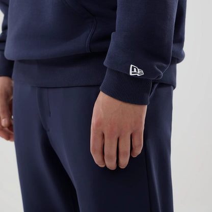 The model is wearing this Replica Atlassian Williams F1 Team Pullover Hoodie in navy. 6