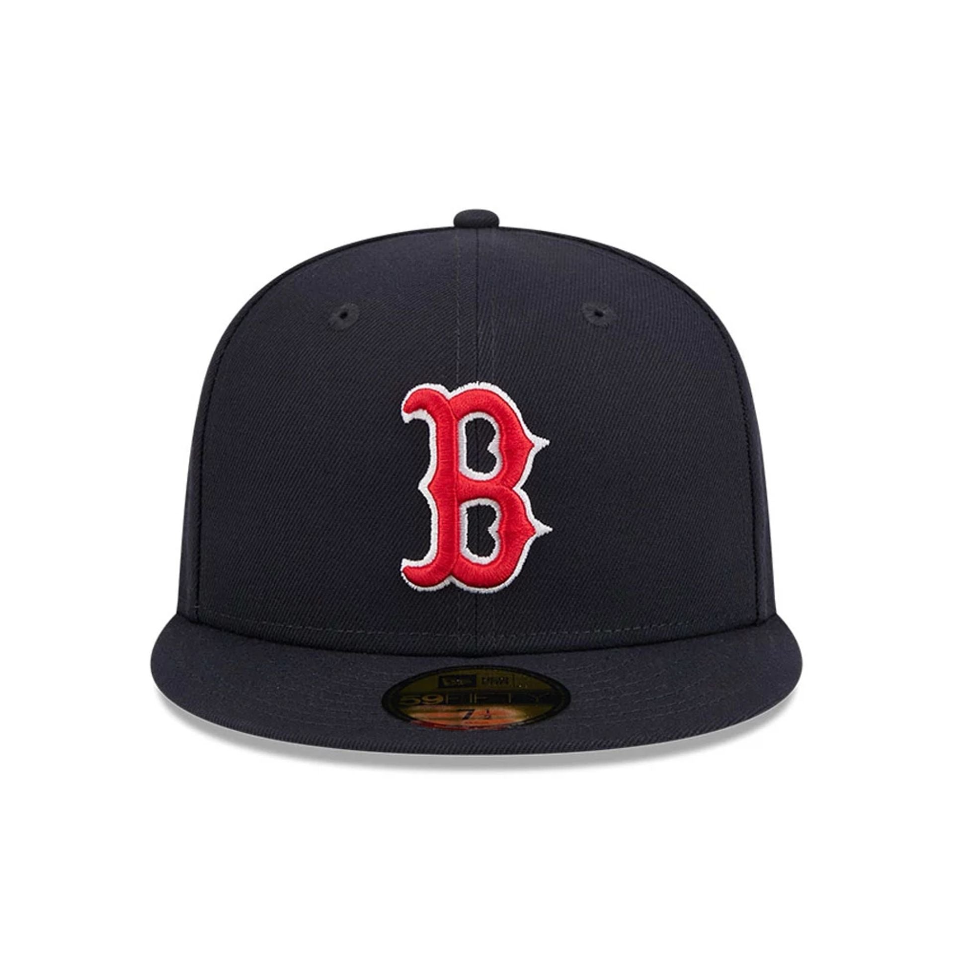 Pictured is this Vanson X MLB Boston Red Sox 59FIFTY Fitted cap in navy. 3