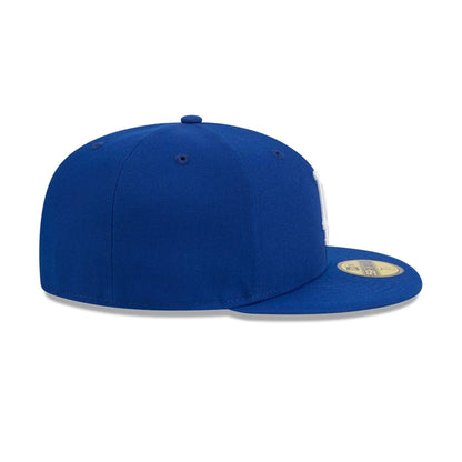 Pictured is this Vanson X MLB LA Dodgers 59FIFTY Fitted cap in blue. 7