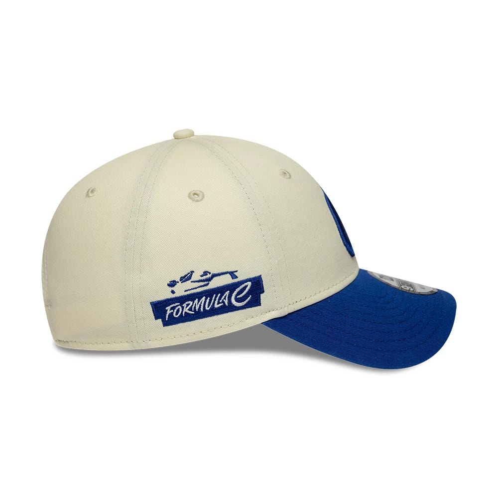 Pictured is this FIA Formula E 9FORTY cap in Cream. 4