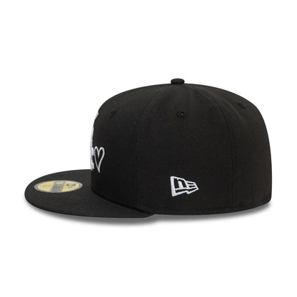 Pictured is this MLB Heart Icon Chicago White Sox 59FIFTY Fitted cap in black. 6