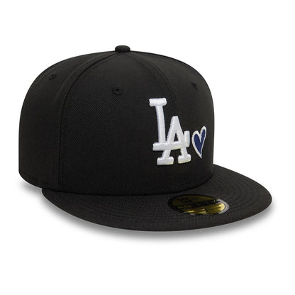 Pictured is this MLB Heart Icon LA Dodgers 59FIFTY Fitted cap in black. 4