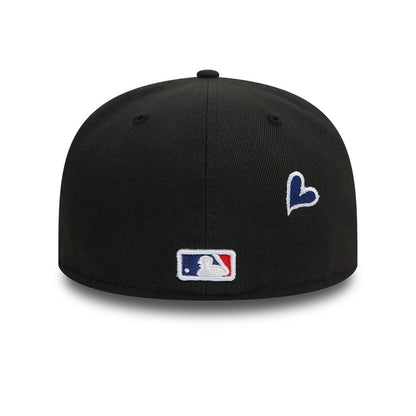 Pictured is this MLB Heart Icon LA Dodgers 59FIFTY Fitted cap in black. 7