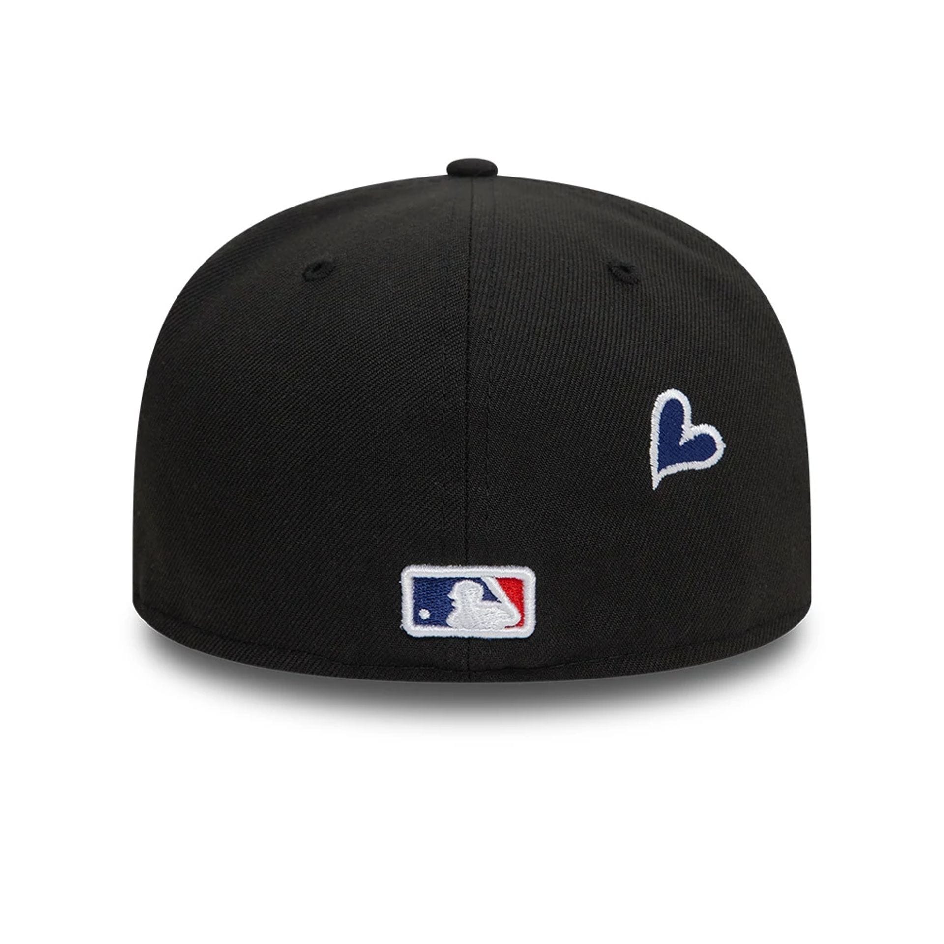 Pictured is this MLB Heart Icon LA Dodgers 59FIFTY Fitted cap in black. 7