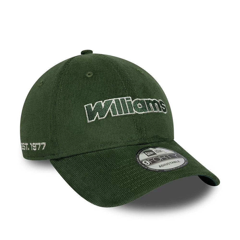 Pictured is this Traditional Cord Atlassian Williams F1 Team 9FORTY cap in dark green. 1