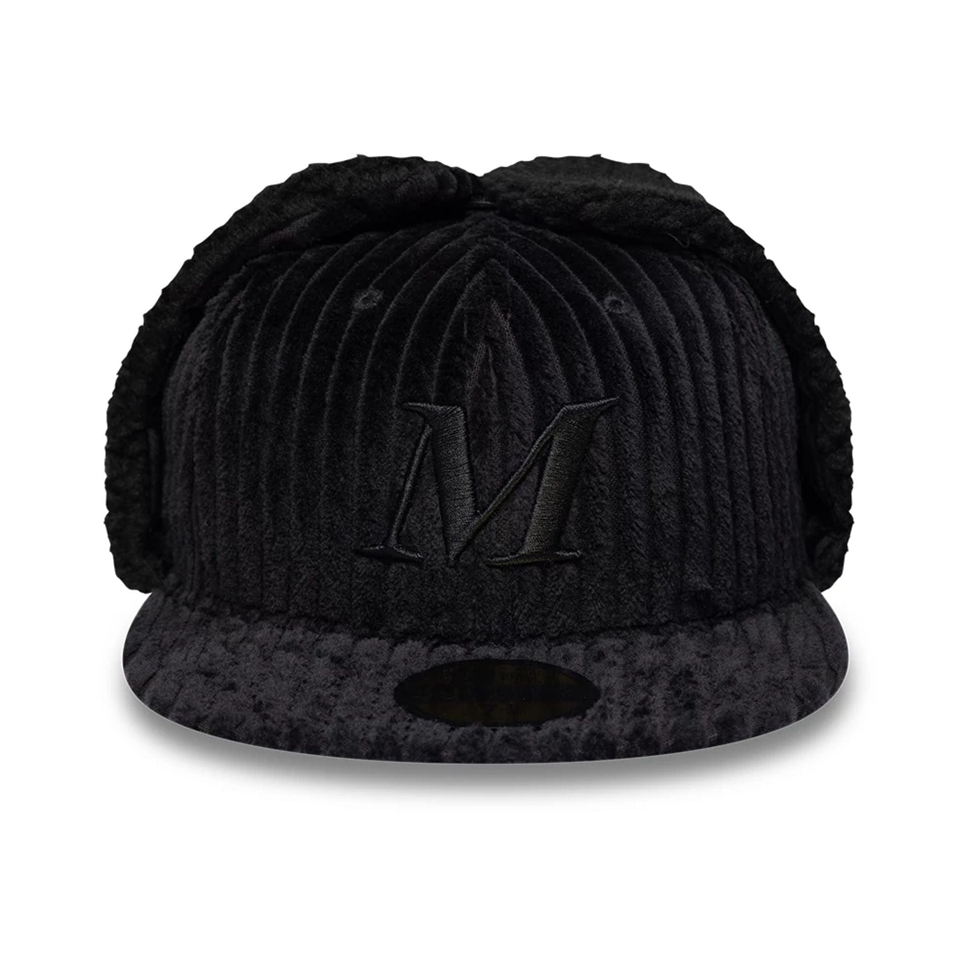 Pictured is this Mains X New Era Cord Dogear 59FIFTY Fitted cap in black. 4