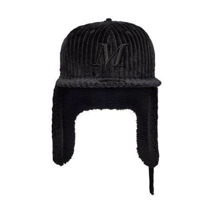 Pictured is this Mains X New Era Cord Dogear 59FIFTY Fitted cap in black. 9