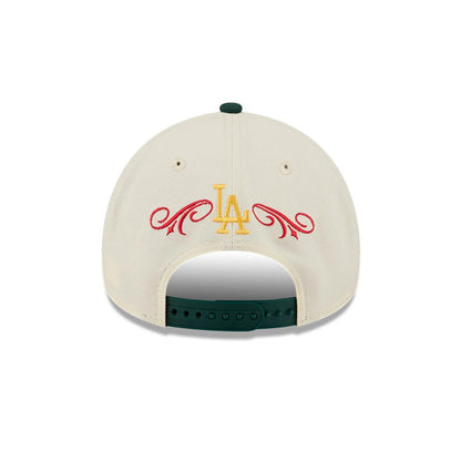Pictured is this MLB Cinco De Mayo LA Dodgers 9FORTY A-Frame Adjustable cap in cream & green. 6