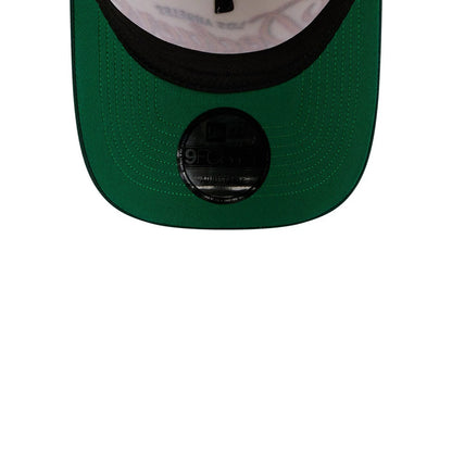 Pictured is this MLB Cinco De Mayo LA Dodgers 9FORTY A-Frame Adjustable cap in cream & green. 7
