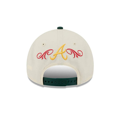 Pictured is this MLB Cinco De Mayo Atlanta Braves 9FORTY A-Frame Adjustable cap in cream. 4