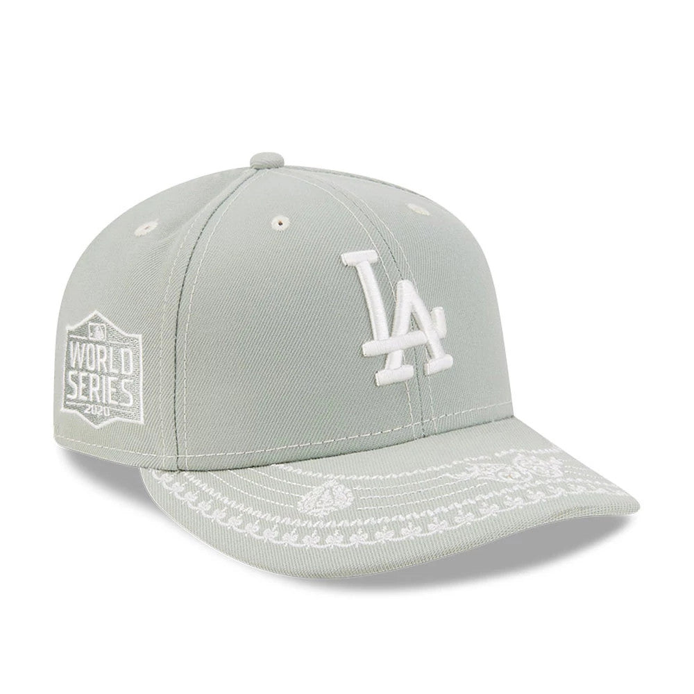 Pictured is this MLB Fathers Day LA Dodgers 59FIFTY Fitted cap in pastel green. 1