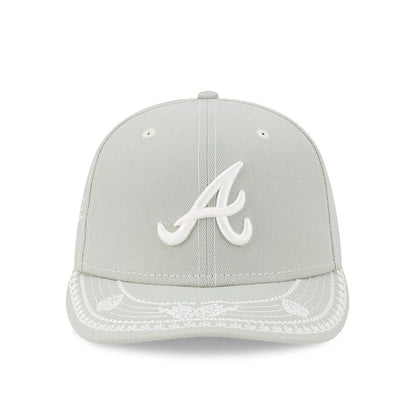 Pictured is this MLB Fathers Day Atlanta Braves 59FIFTY Fitted cap in pastel green. 3