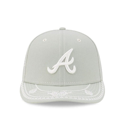 Pictured is this MLB Fathers Day Atlanta Braves 59FIFTY Fitted cap in pastel green. 3