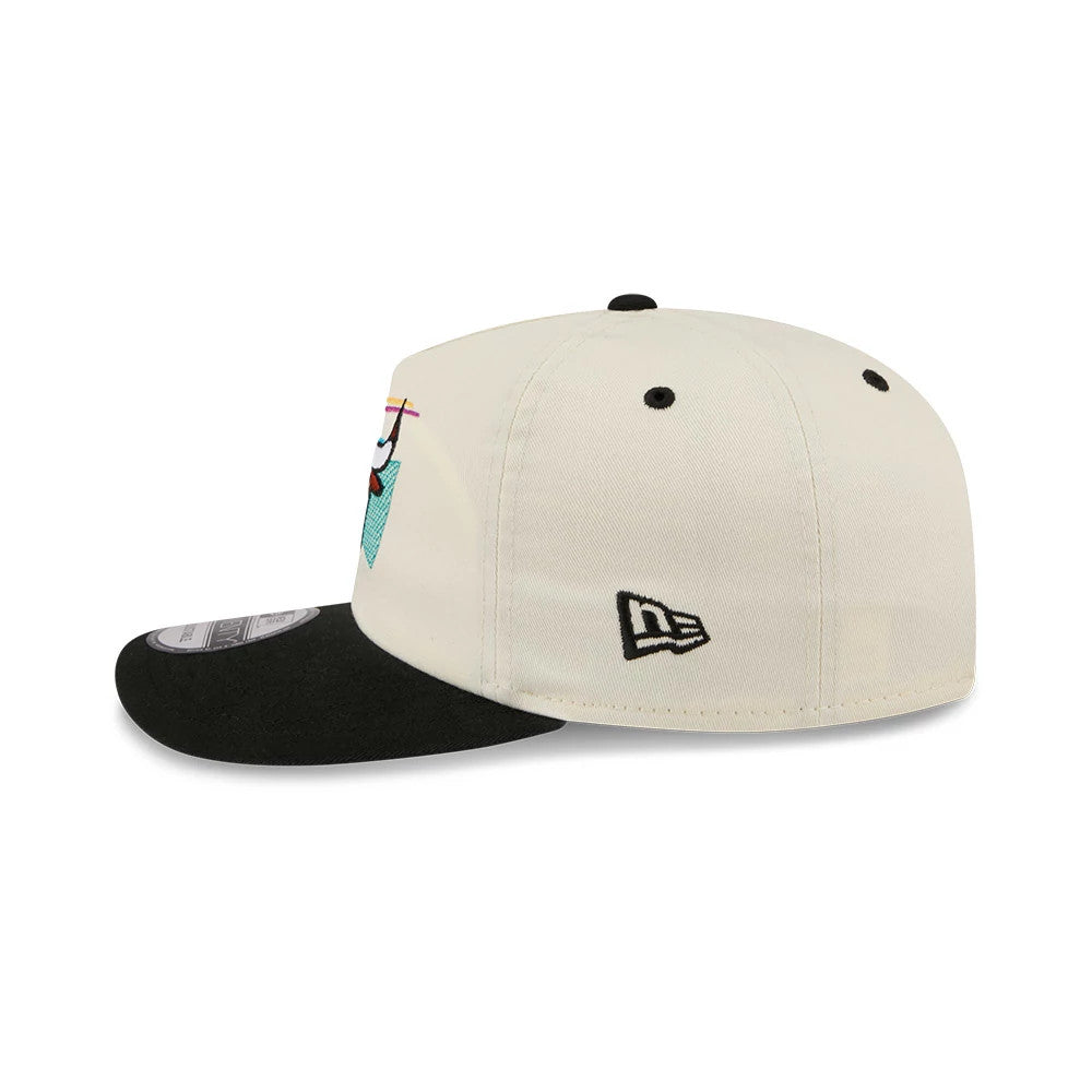 Pictured is this NBA Hardwood Classic Chicago Bulls 19TWENTY Adjustable cap in cream & black. 6