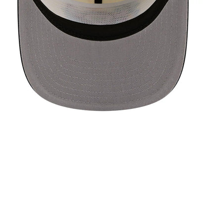 Pictured is this NBA Hardwood Classic Chicago Bulls 19TWENTY Adjustable cap in cream & black. 2