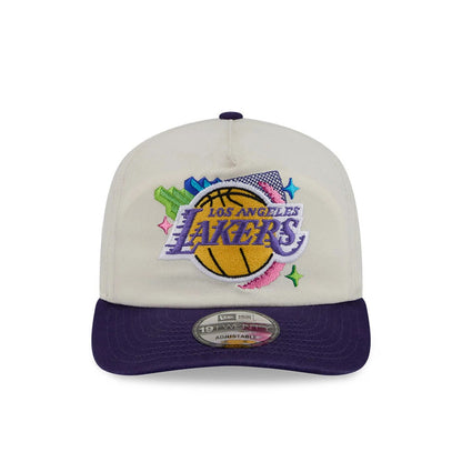 Pictured is this NBA Hardwood Classic LA Lakers 19TWENTY Adjustable cap in white. 3