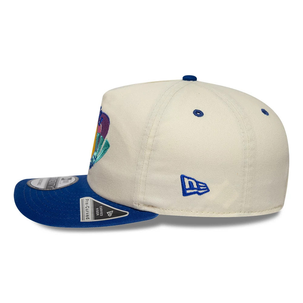 Pictured is this NBA Hardwood Classic Golden State Warriors 19TWENTY Adjustable cap in Cream. 6