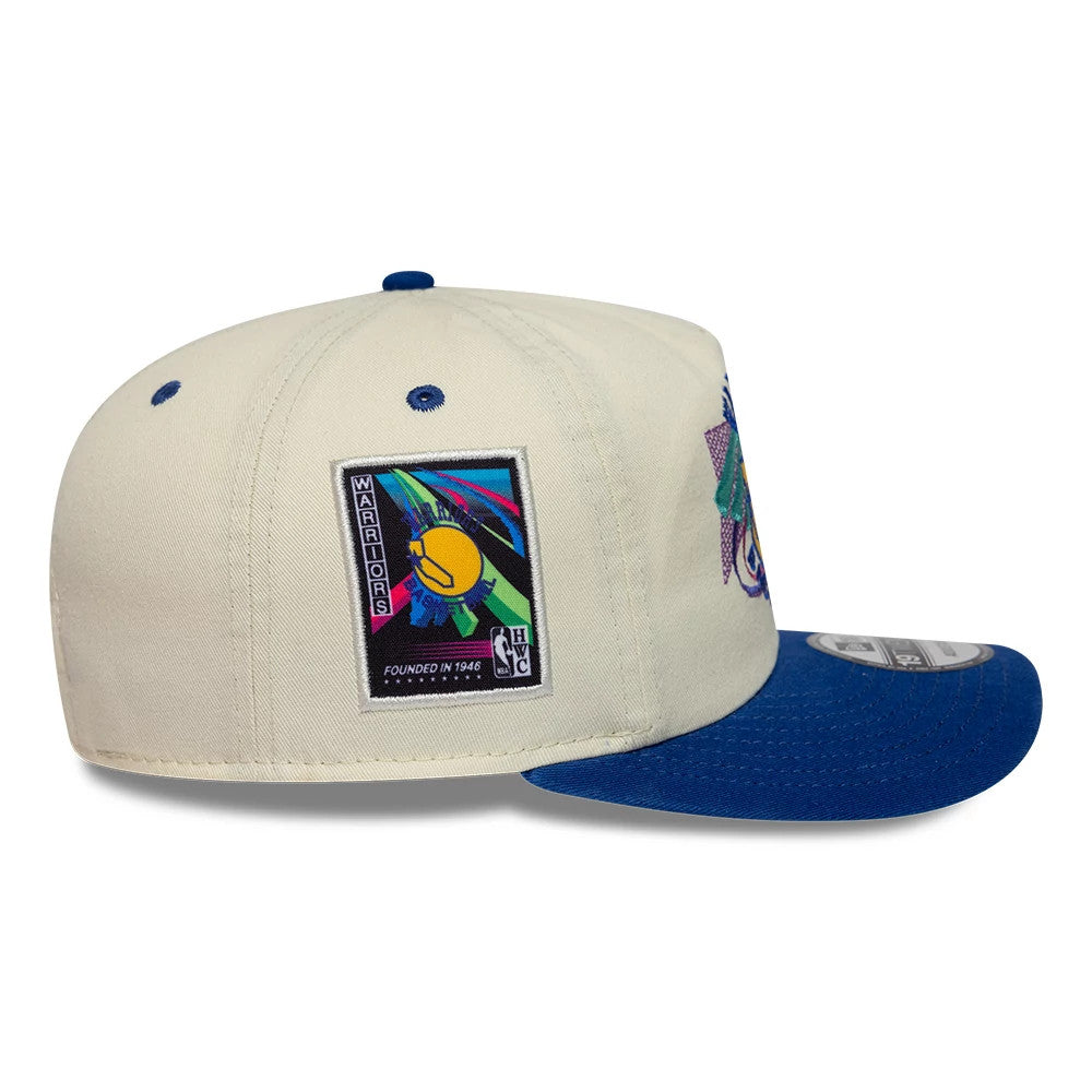 Pictured is this NBA Hardwood Classic Golden State Warriors 19TWENTY Adjustable cap in Cream. 5