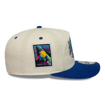 Pictured is this NBA Hardwood Classic Golden State Warriors 19TWENTY Adjustable cap in Cream. 5