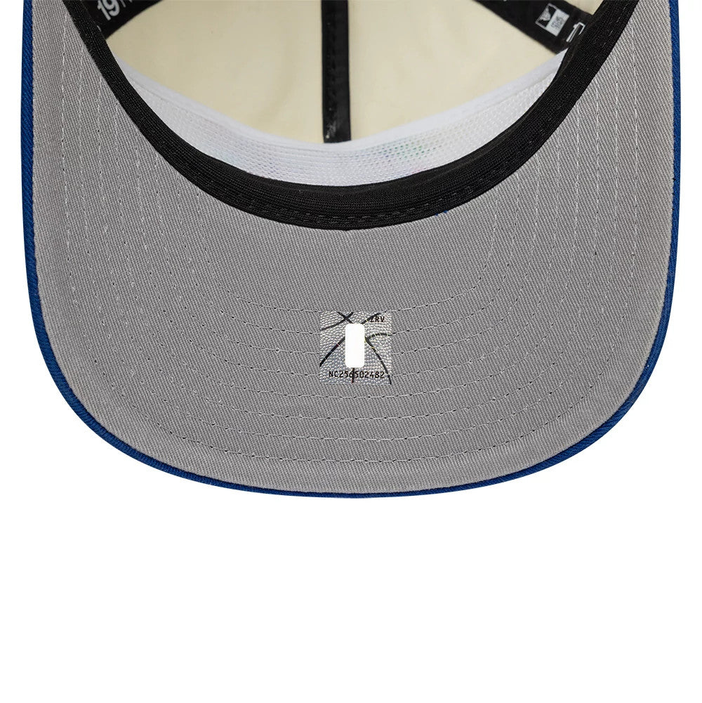Pictured is this NBA Hardwood Classic New Jersey Nets 19TWENTY Adjustable cap in cream & blue. 2
