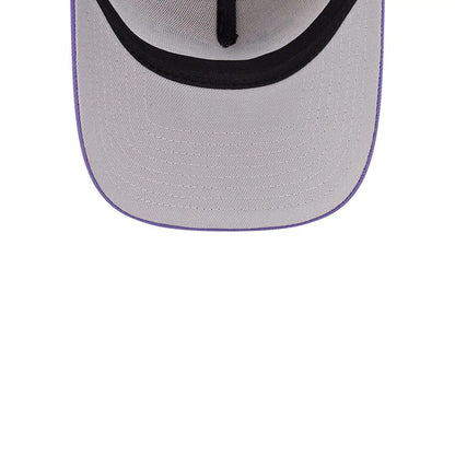 Pictured is this NBA Hardwood Classic LA Lakers 9FORTY A-Frame Adjustable cap in light beige. 2