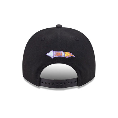 Pictured is this Looney Tunes Wile E Coyote 9FIFTY A-Frame Snapback Adjustable cap in black. 7