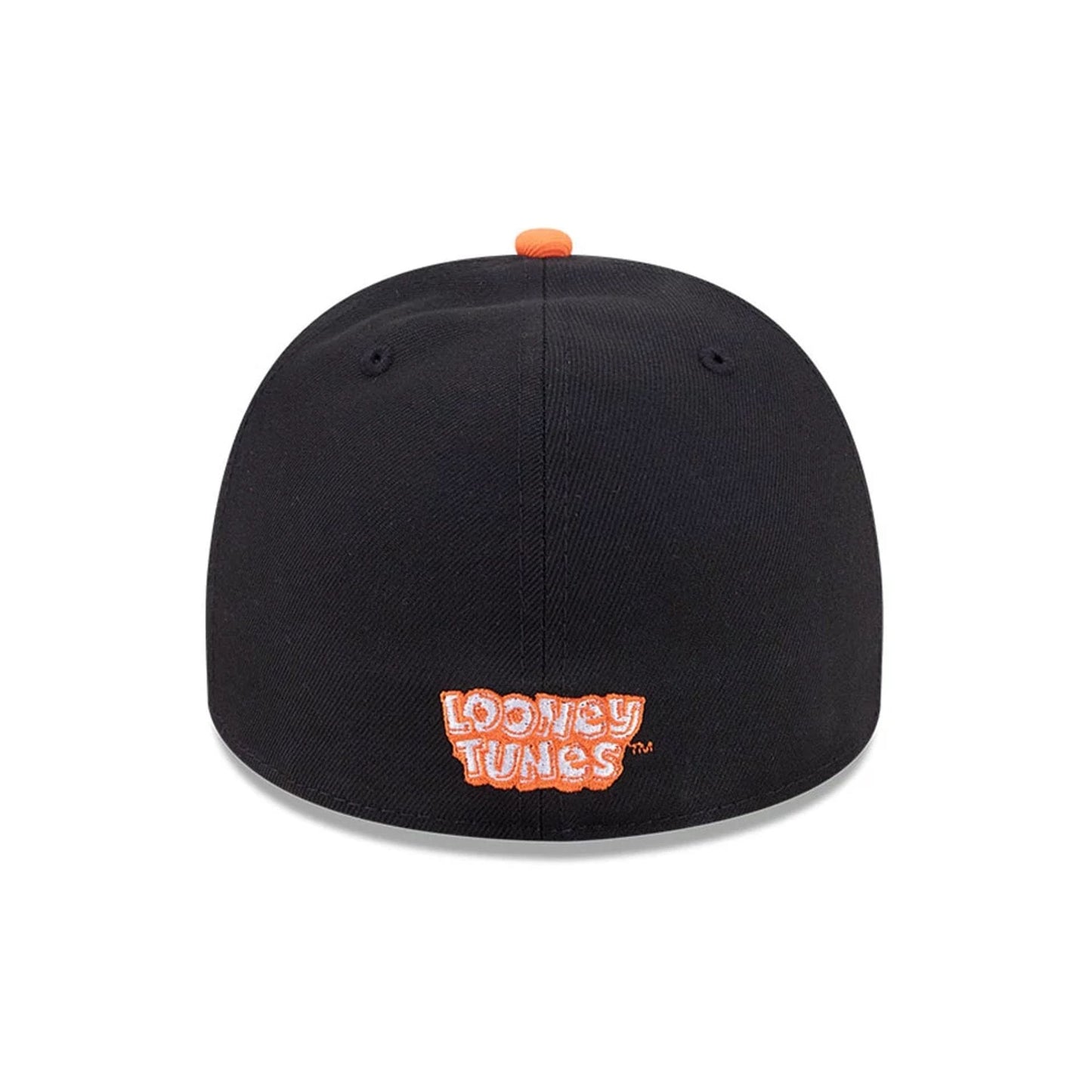 Pictured is this Looney Tunes Chasin Carrots Bugs Bunny 59FIFTY A-Frame Fitted cap in black. 7