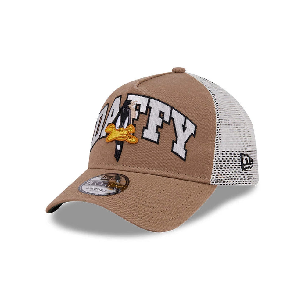 Pictured is this Looney Tunes Daffy Duck Arch 9FORTY A-Frame Adjustable cap in Beige. 1