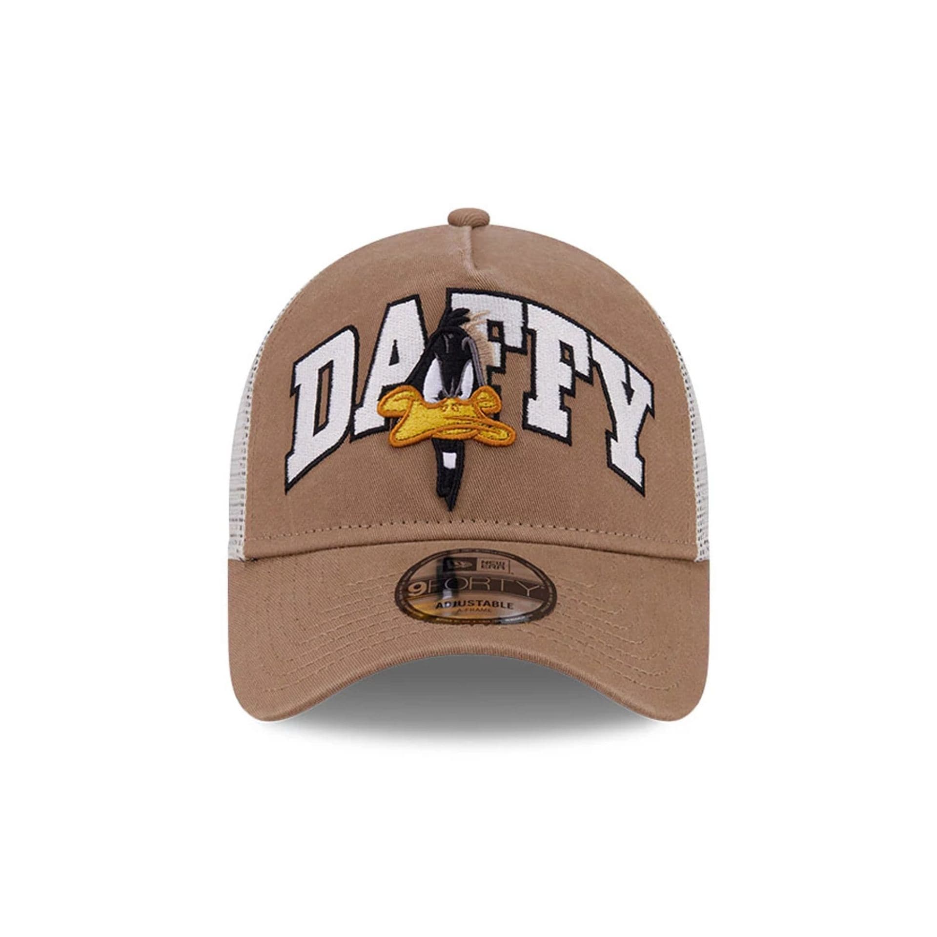 Pictured is this Looney Tunes Daffy Duck Arch 9FORTY A-Frame Adjustable cap in Beige. 3