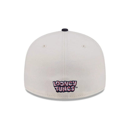 Pictured is this Looney Tunes Pwetty Cat Multi Character 59FIFTY Fitted cap in navy. 7