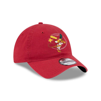 Pictured is this Looney Tunes Speedy Gonzales 9TWENTY Adjustable cap in dark red. 4