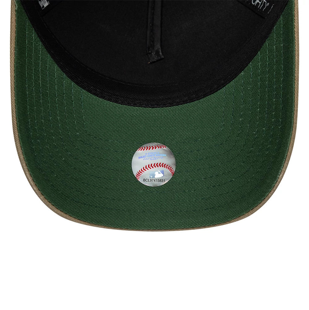 Pictured is this MLB Vibrant Festivities New York Yankees 9FORTY A-Frame Adjustable cap in Beige. 2
