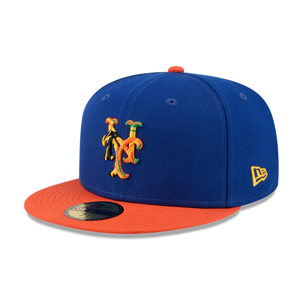 Pictured is this MLB X Coming To America New York Mets 59FIFTY Fitted cap in blue. 4