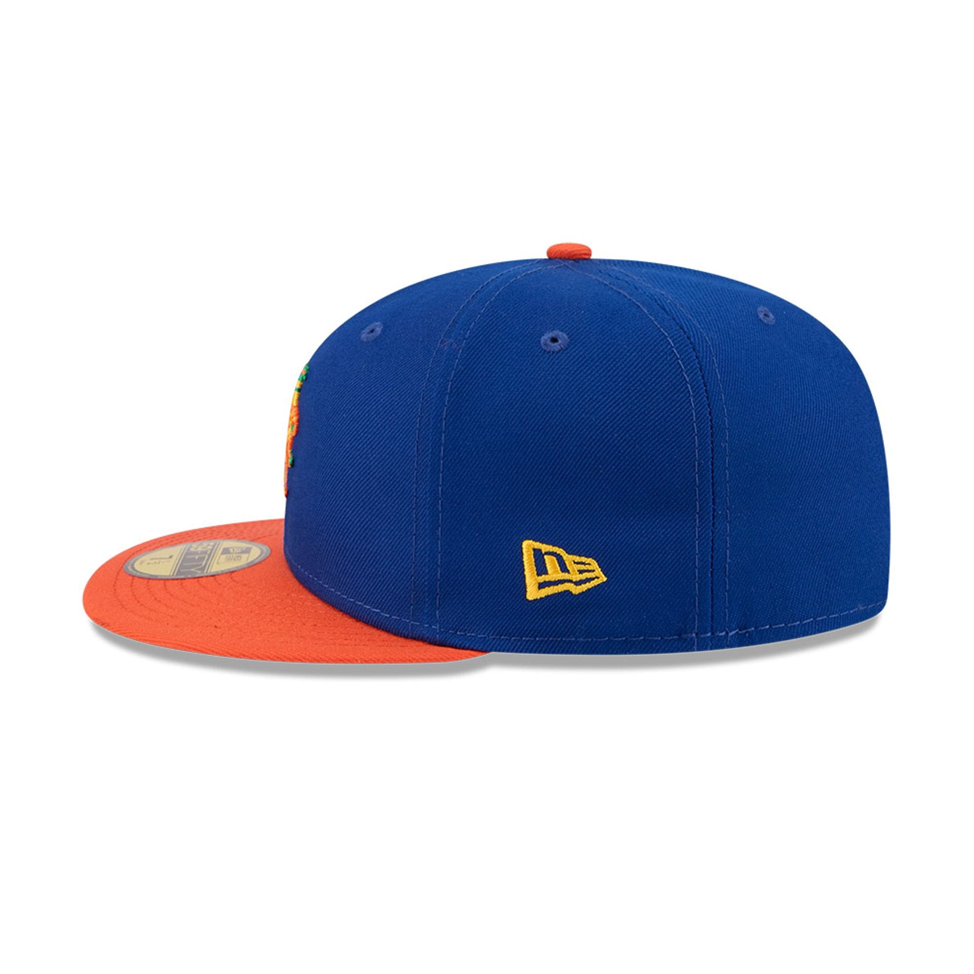 Pictured is this MLB X Coming To America New York Mets 59FIFTY Fitted cap in blue. 7