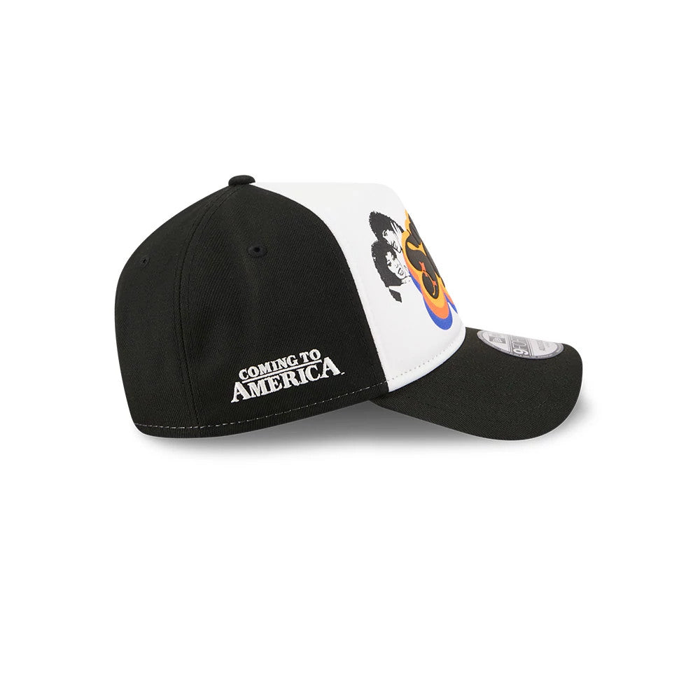 Pictured is this MLB X Coming To America Soul Glo New York Mets 9FORTY A-Frame Adjustable cap in white. 5