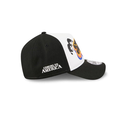 Pictured is this MLB X Coming To America Soul Glo New York Mets 9FORTY A-Frame Adjustable cap in white. 5