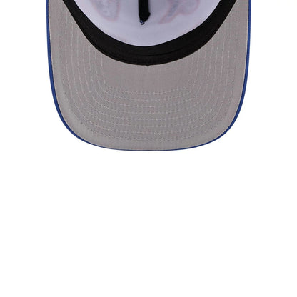 Pictured is this MLB X Coming To America New York Mets 9FIFTY A-Frame Snapback Adjustable cap in blue. 2