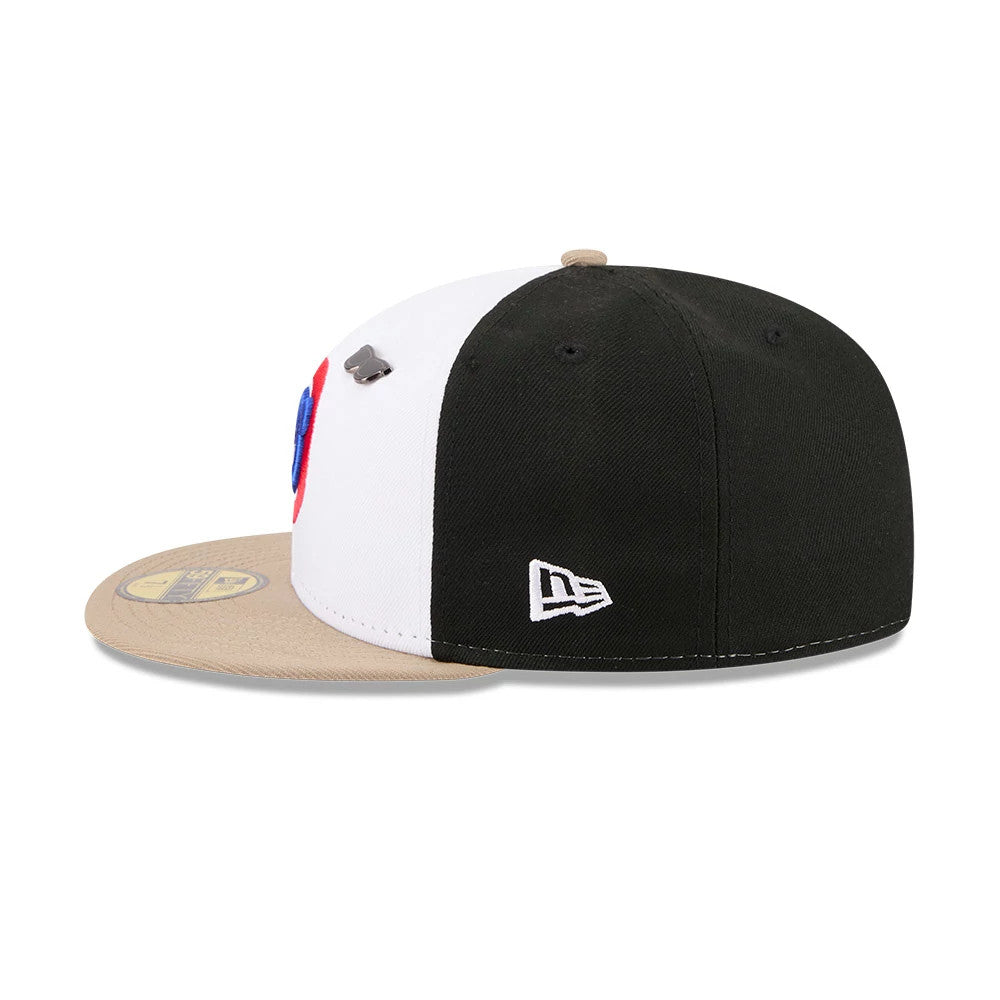 Pictured is this MLB X Ferris Bueller's Day Off Chicago Cubs 59FIFTY Fitted cap in white. 6