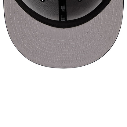 Pictured is this MLB X Seinfeld New York Yankees 59FIFTY Fitted cap in navy. 2