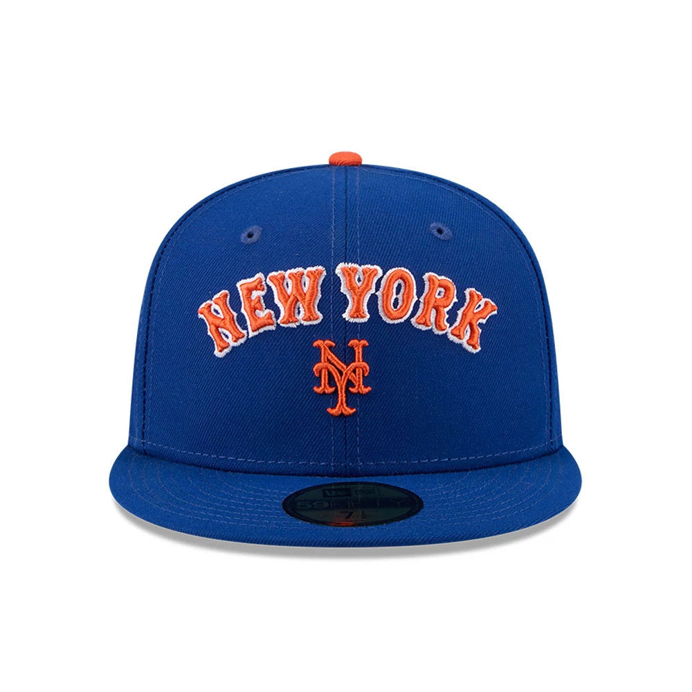 Pictured is this MLB X Seinfeld New York Mets 59FIFTY Fitted cap in blue. 3