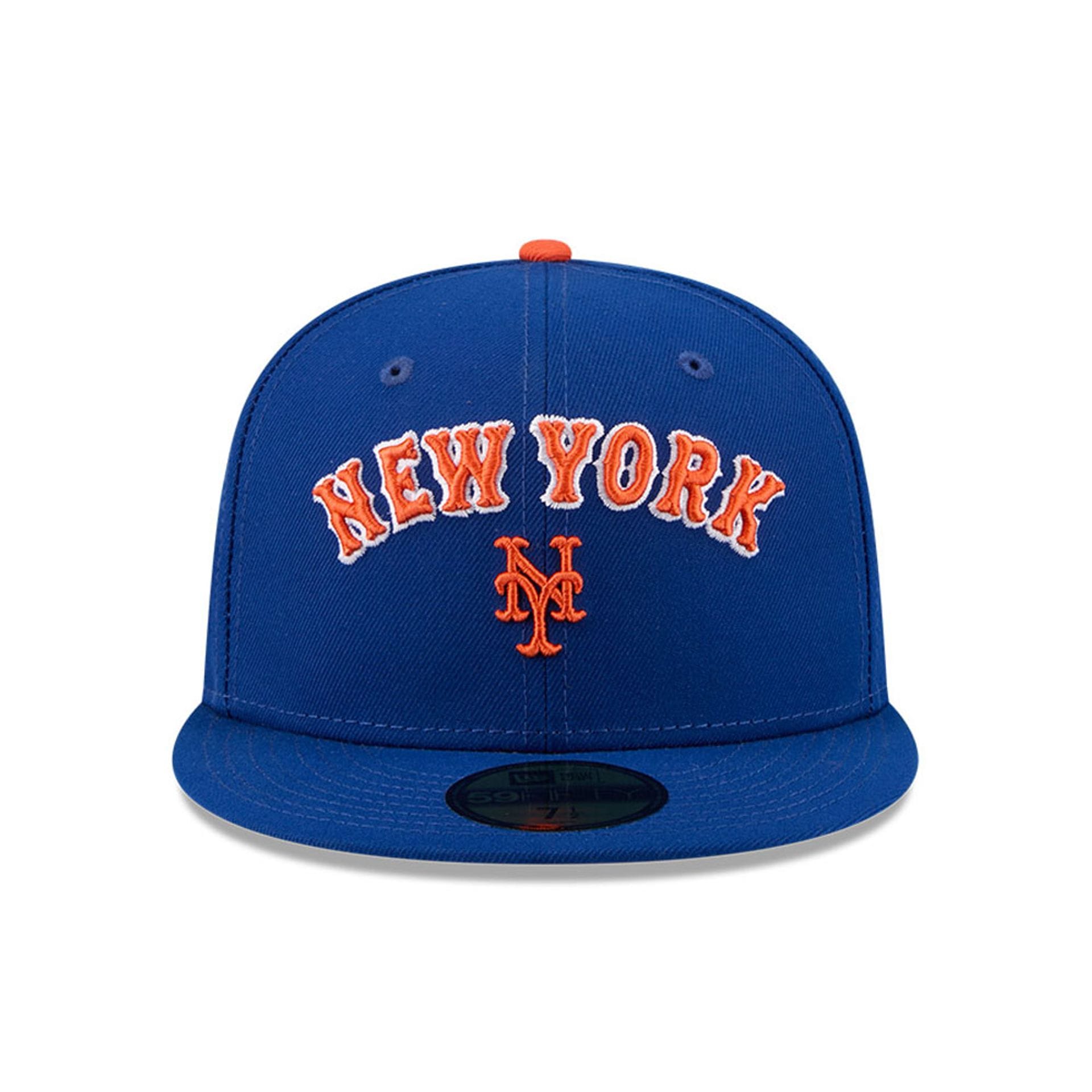 Pictured is this MLB X Seinfeld New York Mets 59FIFTY Fitted cap in blue. 3