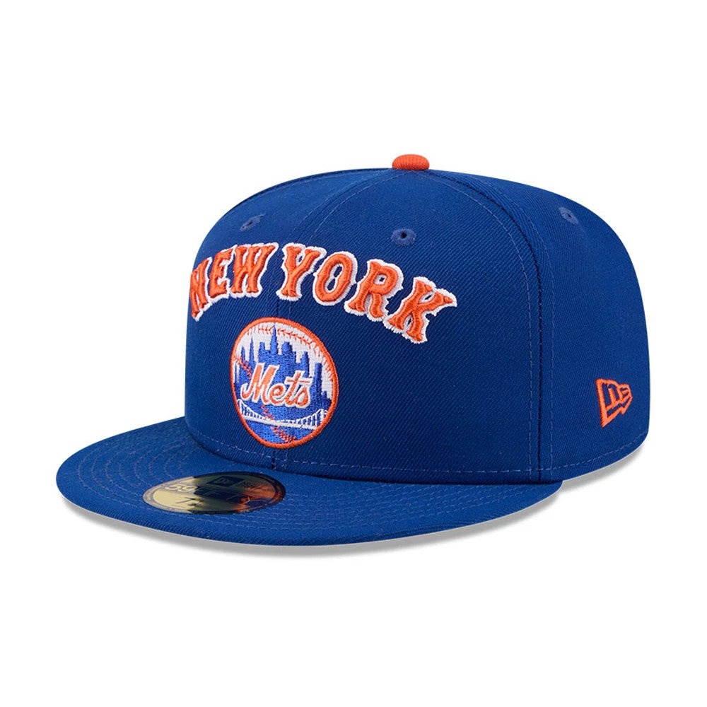 Pictured is this MLB X Seinfeld Cooperstown New York Mets 59FIFTY Fitted cap in Blue. 4