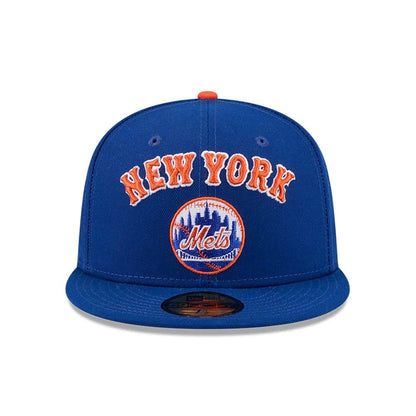 Pictured is this MLB X Seinfeld Cooperstown New York Mets 59FIFTY Fitted cap in Blue. 3