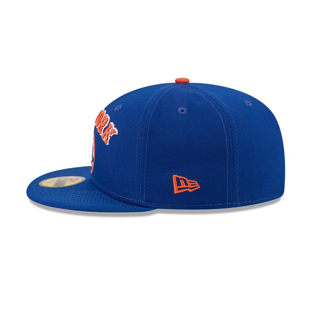 Pictured is this MLB X Seinfeld Cooperstown New York Mets 59FIFTY Fitted cap in Blue. 6