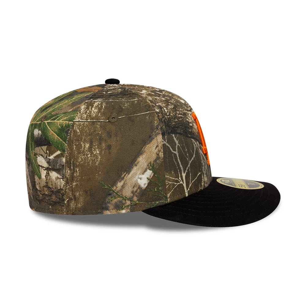 Pictured is this MLB Realtree LA Dodgers Low Profile 59FIFTY Fitted cap in assorted print. 6