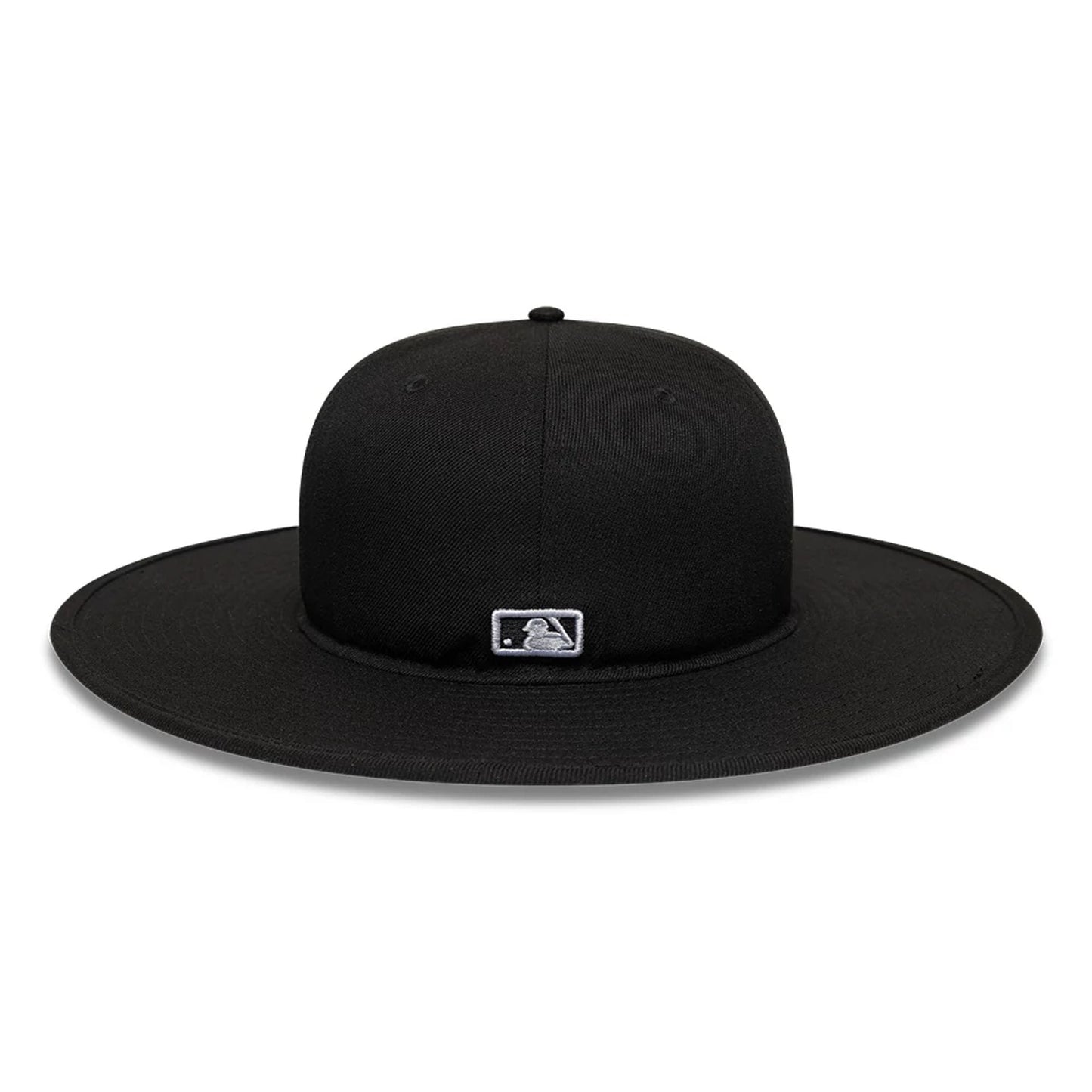 Pictured is this MLB 6 Panel New York Yankees Fitted Bucket hat in black. 4